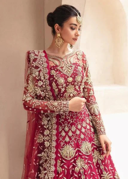 Semi Stitched Anarkali Suits Bridal Gown-4 Color