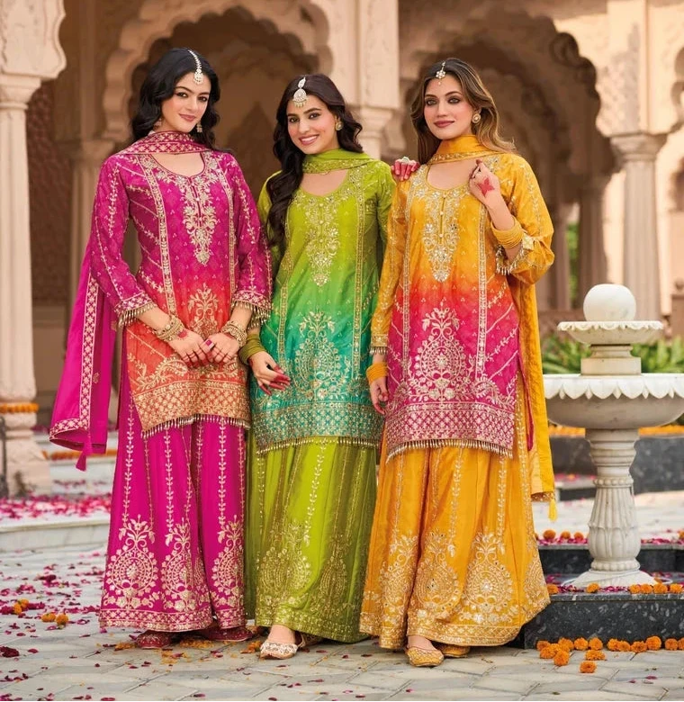 Georgette Embroidery Ladies Designer Suits