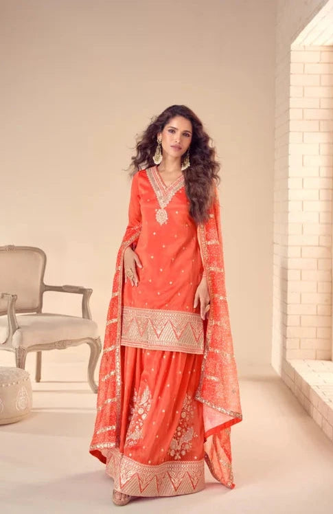 Simar Silk Designer Party Wear Salwar Suit