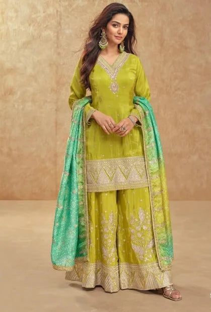 Simar Silk Designer Party Wear Salwar Suit